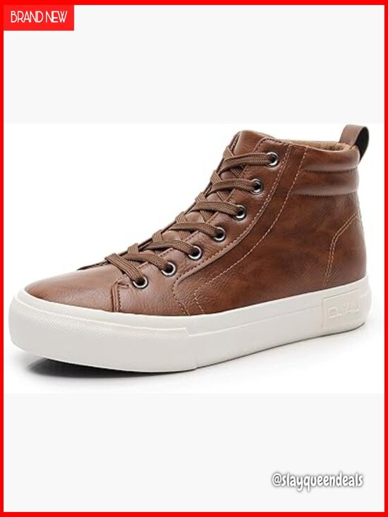 Unisex High-Top Skate Sneakers, Durable Microfiber, Padded Insole, Athletic